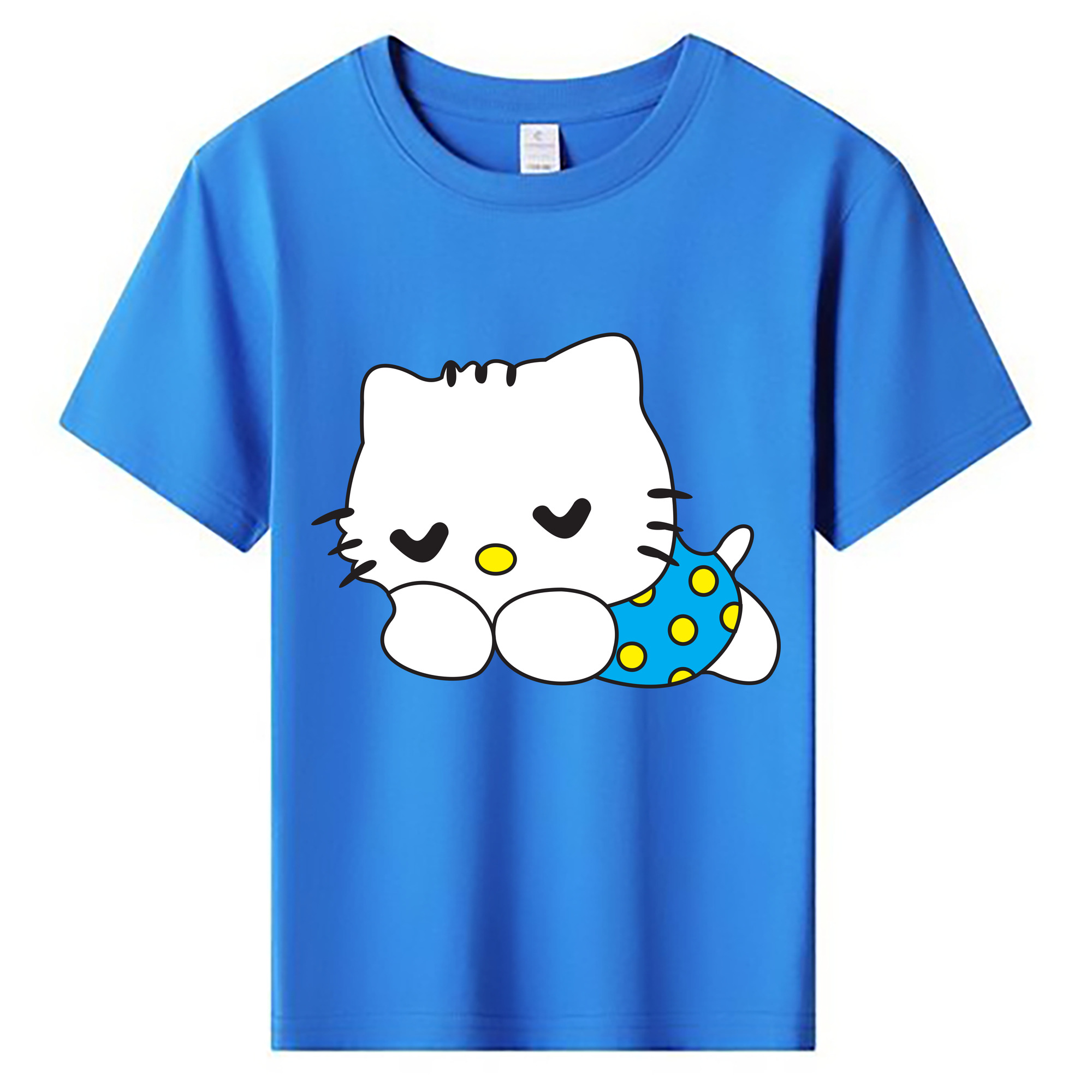 （画像用） Hello Kitty ハローキティ 綿100％キッズTシャツ（フロントプリント）
